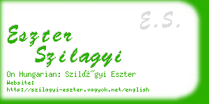 eszter szilagyi business card